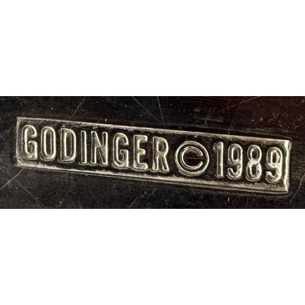 1980s Modernist Silver-Plated Dresser Box Godinger
