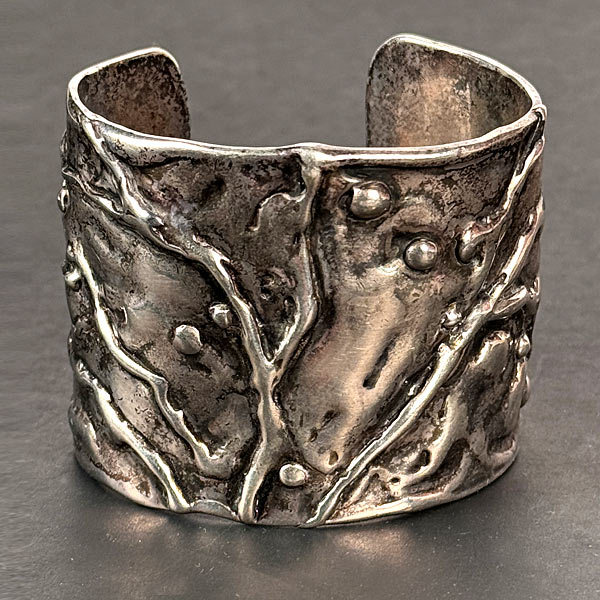 Mid-Century Modern Sterling Silver Cuff Bracelet