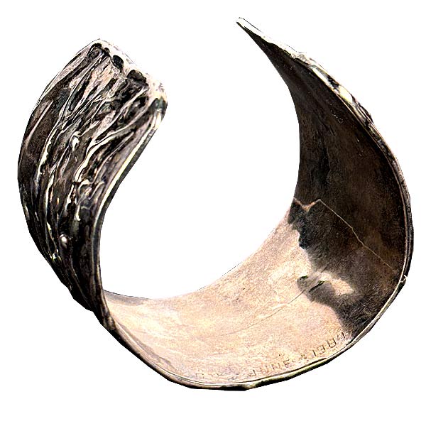 Mid-Century Modern Sterling Silver Cuff Bracelet