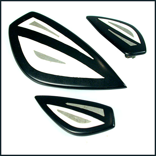 Danish Modern Modernist Brooch & Earring Set