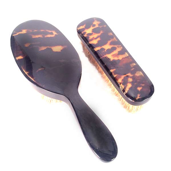 Clothing Brushes Set, Men's Antique Tortoiseshell, Circa 1920s