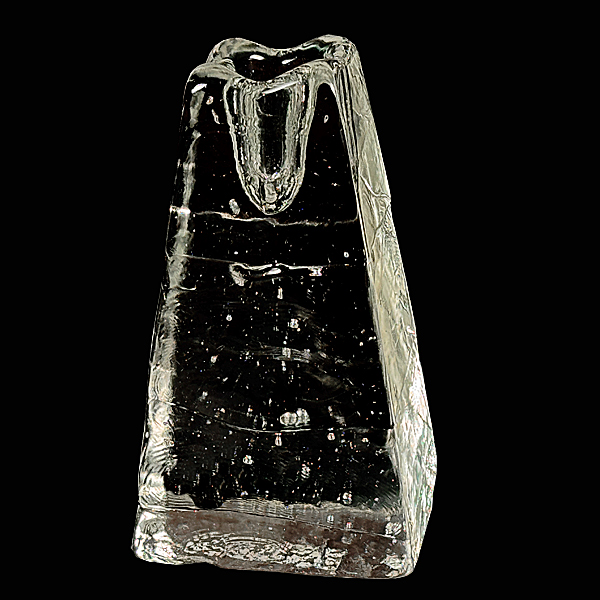 1990s Canada Ice Glass Candle Holders Wildcraft Studio