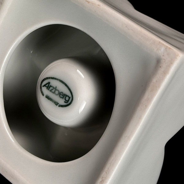 1960s German Modernist Porcelain Candle Holders Trio Arzberg