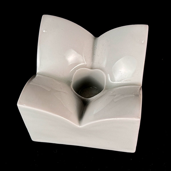 1960s German Modernist Porcelain Candle Holders Trio Arzberg