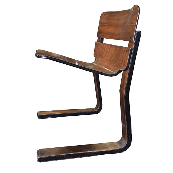Stacking Wooden Chairs, 'The Roo' by Thomas Lamb, 1970s