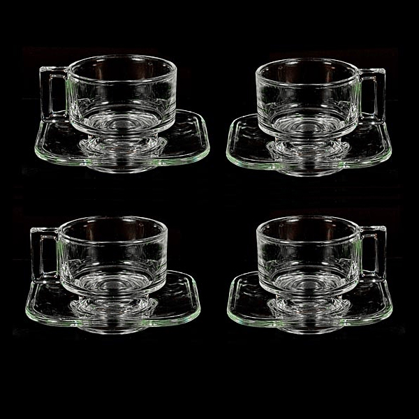 60s Italy Modernist Arno Glass Espresso Cups Joe Colombo
