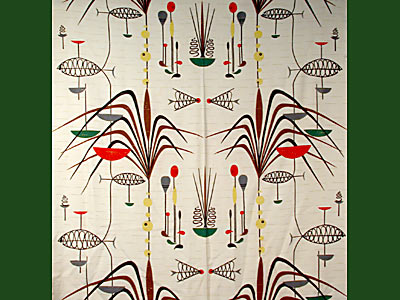 Fab 50s Retro Eames Abstract Fabric