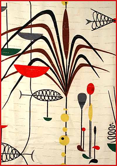 Fab 50s Retro Eames Abstract Fabric