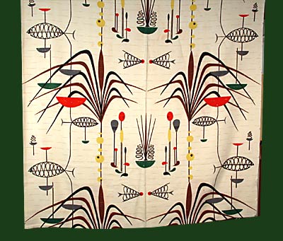 Fab 50s Retro Eames Abstract Fabric