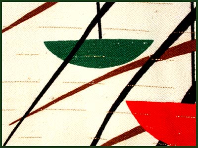 Fab 50s Retro Eames Abstract Fabric