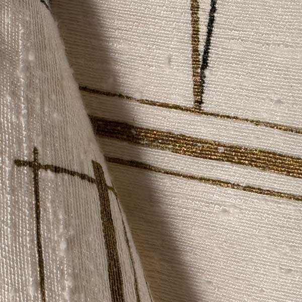 1950s Atomic Printed Rayon Fabric Vintage