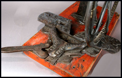 Antique Cast Iron Grinder Wheel Webster 1886