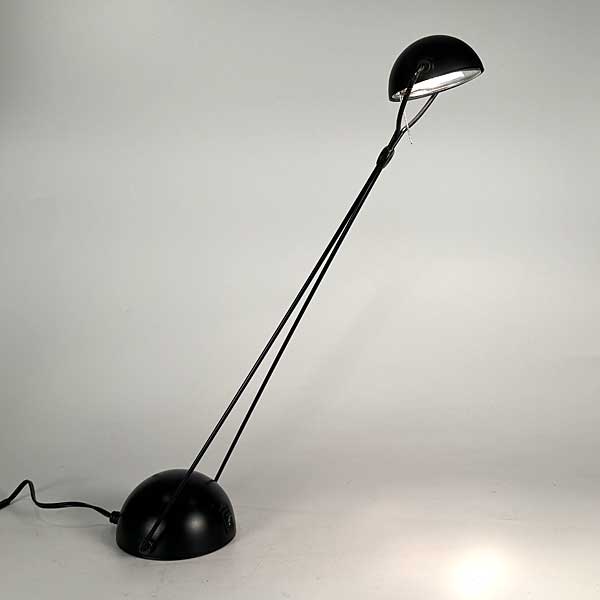 1980s Italy Postmodern Halogen Desk Lamp Black Bikini