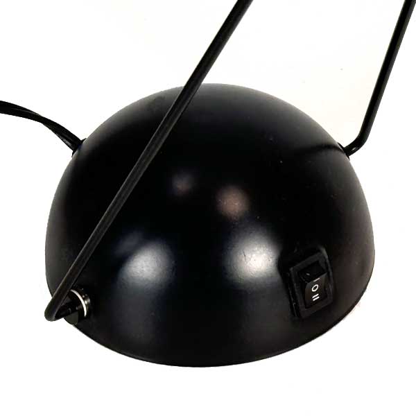 1980s Italy Postmodern Halogen Desk Lamp Black Bikini