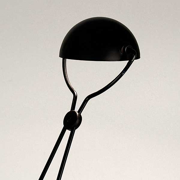 1980s Italy Postmodern Halogen Desk Lamp Black Bikini