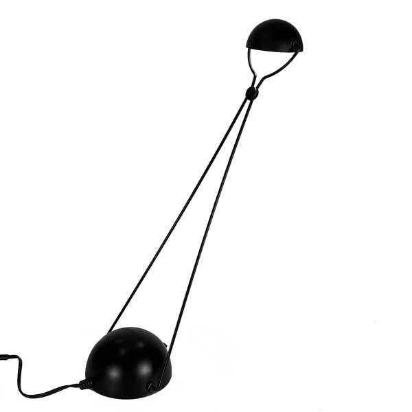 1980s Italy Postmodern Halogen Desk Lamp Black Bikini