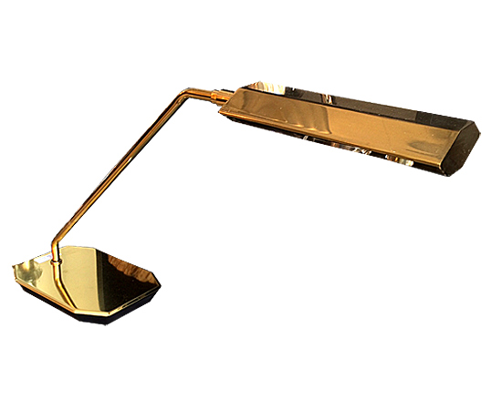 1970s Articulating Brass Desk Lamp by Koch Lowy