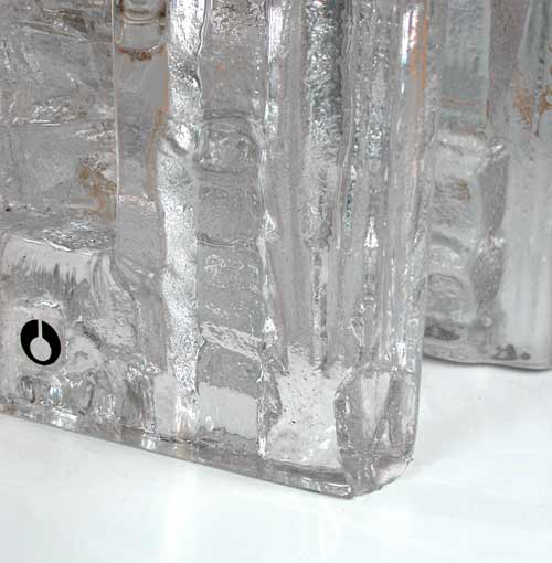 Vintage Swedish Art Glass Table Lamps Mid-Century Modern