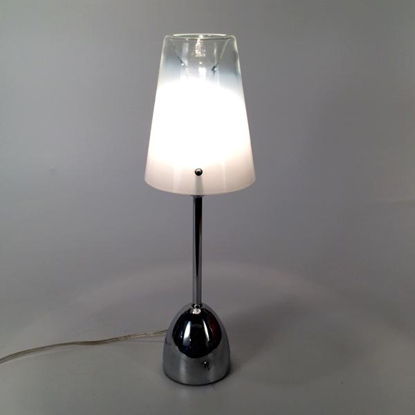 Table Lamps, David Quan, Umbra with Murano Glass Shades, 90s Postmodern