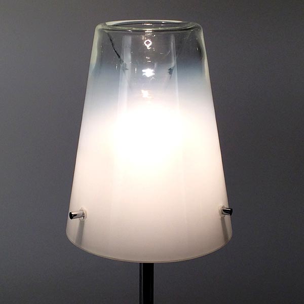 Table Lamps, David Quan, Umbra with Murano Glass Shades, 90s Postmodern