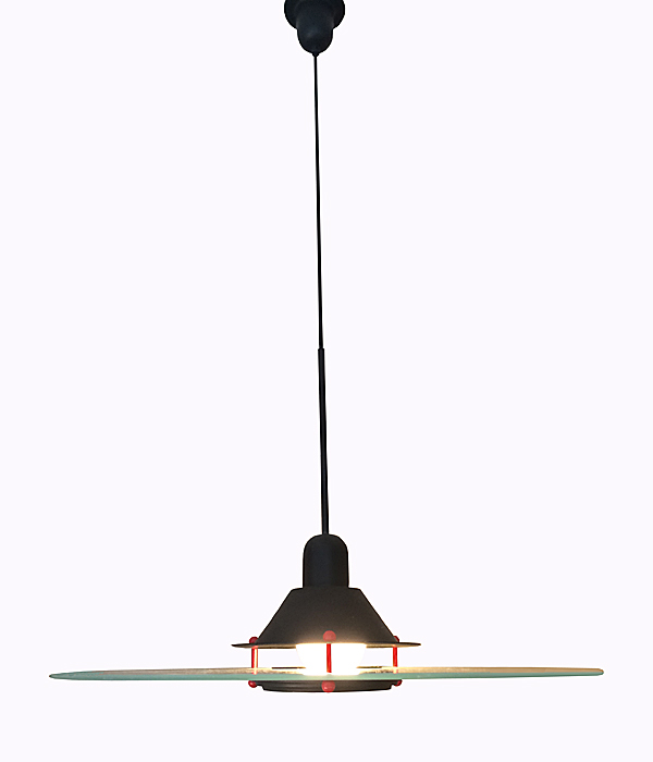 1980s Lamperti Ellepi Chandelier, 1980s Postmodern