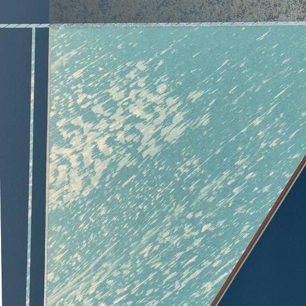 80s Postmodern Lithograph Vectors Pencil Signed D. Muny Numbered 117/205