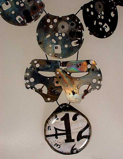 Steampunk Necklace Clock Pocket Watch Parts