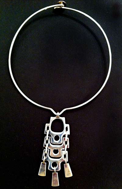 1960s Sterling Silver Necklace by David Andersen, Norway