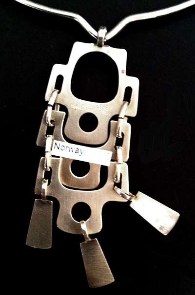 1960s Sterling Silver Necklace by David Andersen, Norway