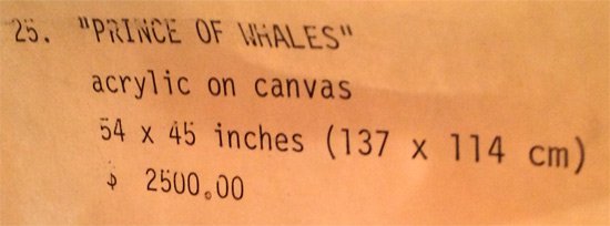 'Prince of Whales' Painting by Virginia Kieran, Acrylic on Canvas