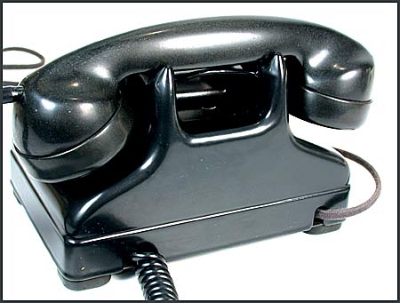 Art Deco Black Rotary Dial Telephone