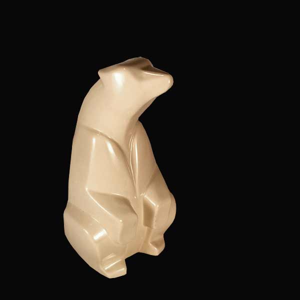 1970s Canada Northern Pottery Cubist Polar Bear