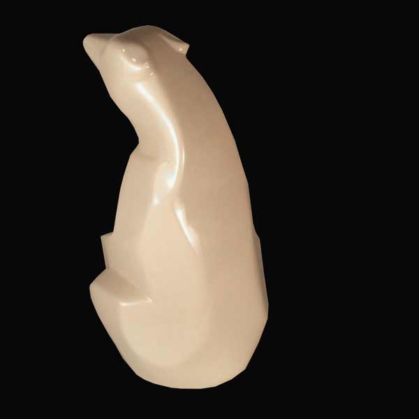 1970s Canada Northern Pottery Cubist Polar Bear