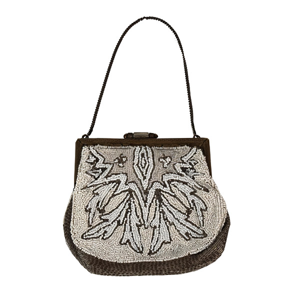Petite 1920s Art Deco Beaded Evening Purse