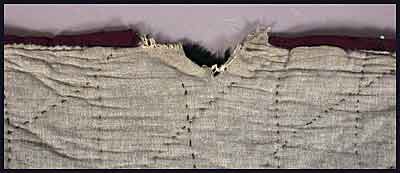 Vintage Black Wool Star Quilt Hand Sewn