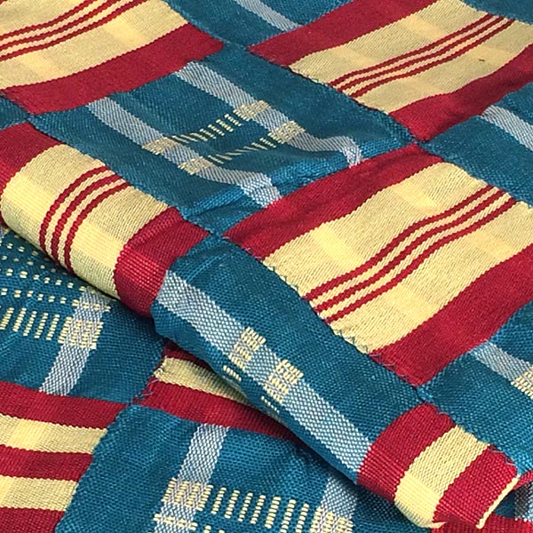 African Fabric Woven Pieced Cloth Ewe Kente Textile Ghana