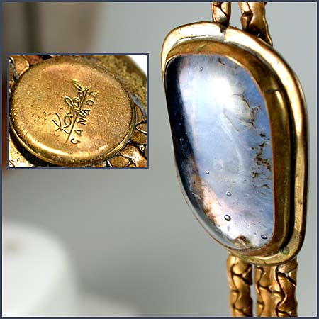 1960s Rafael Glass Pendant Necklace