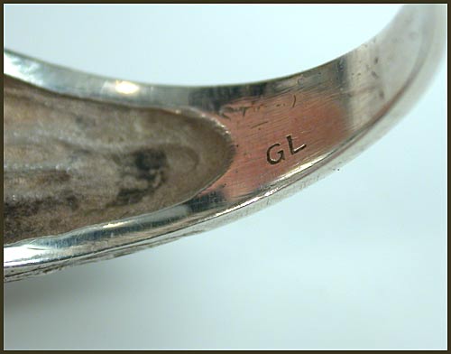 Vintage Silver Modernist Ring GL