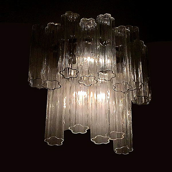 Sconces Wall Lights, Murano Glass Tronchi, 1960s Italy