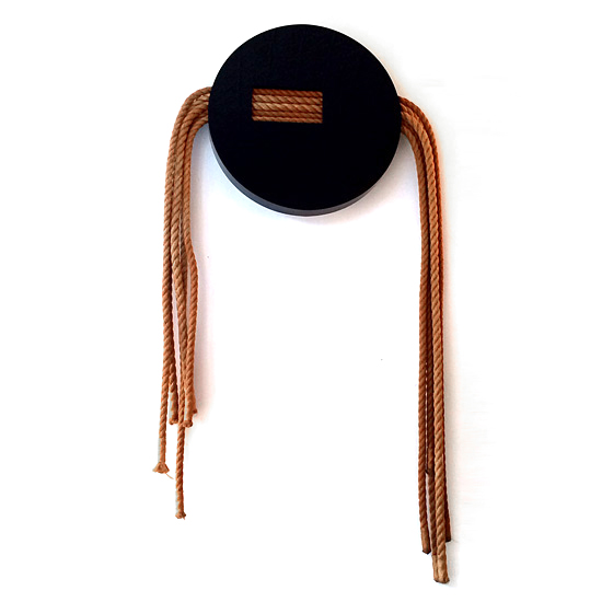 1980s Acrylic & Rope Sculpture by Joanne Mac: 'Shield #20'