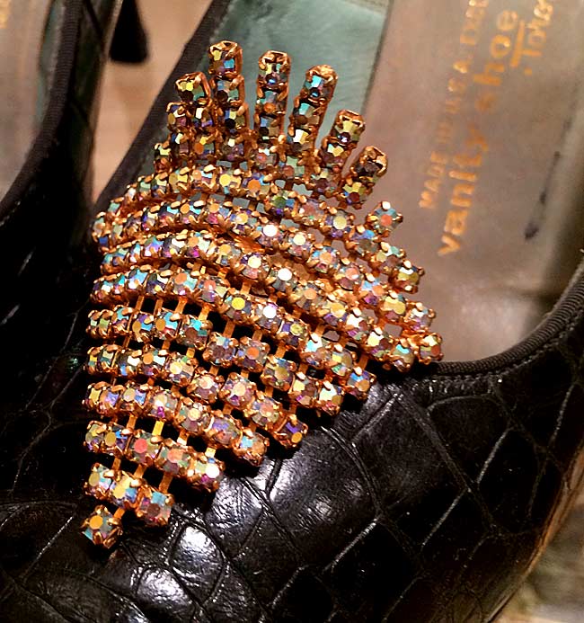 Vintage Aurora Borealis Rhinestone Shoe Clips