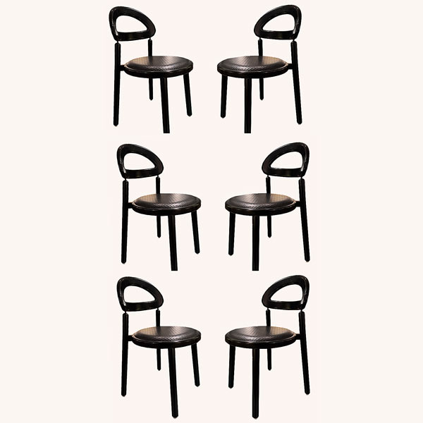 1980s Italy Beiffeplast Table with 6 Calligaris Chairs