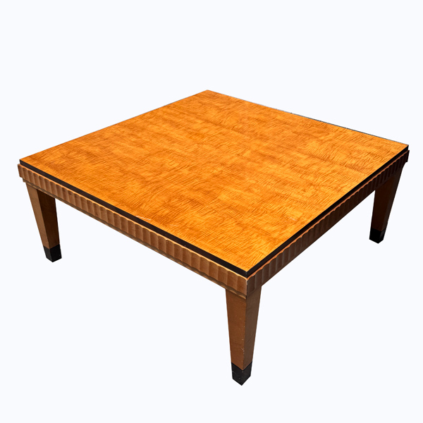 1990s Biedermeier Deco Inspired Lane Maple Coffee Table