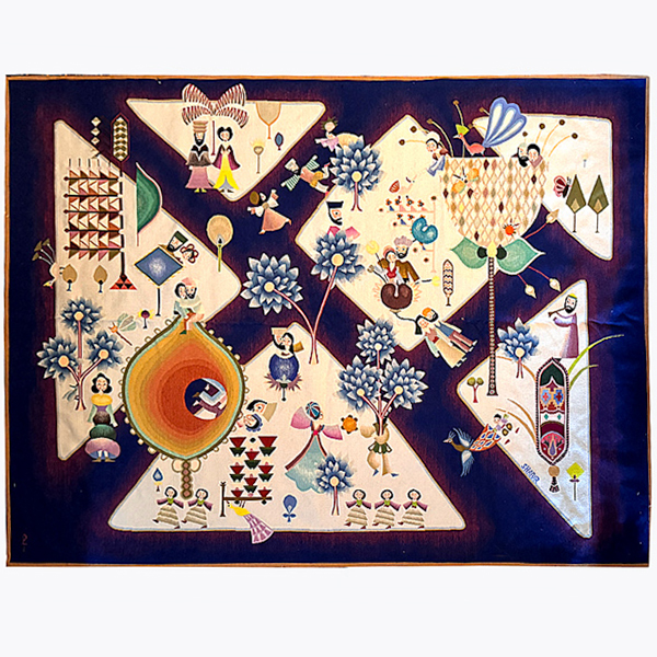 Aubusson Tapestry 1970s France David Sharir Artist