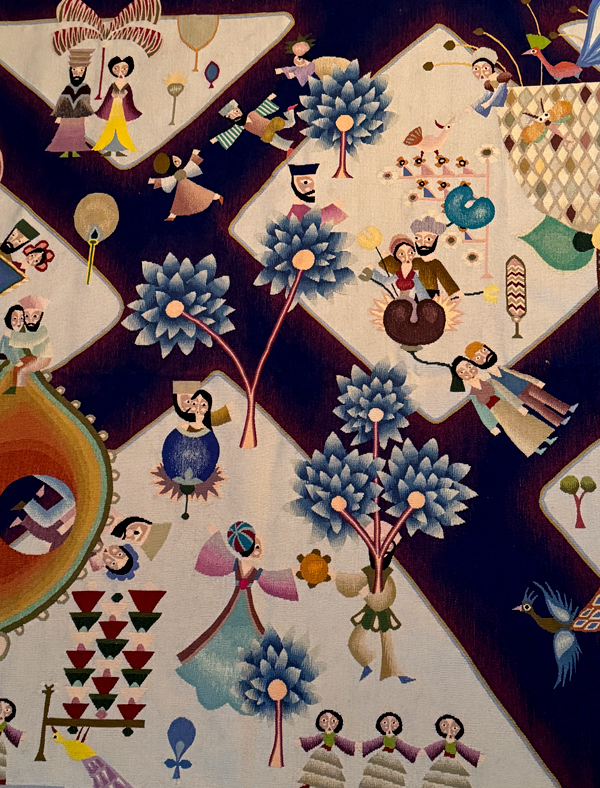 Aubusson Tapestry 1970s France David Sharir Artist