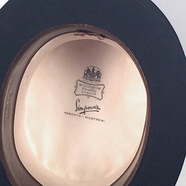 Top Hat, Beaver Fur, Made In England Circa 1910, Antique