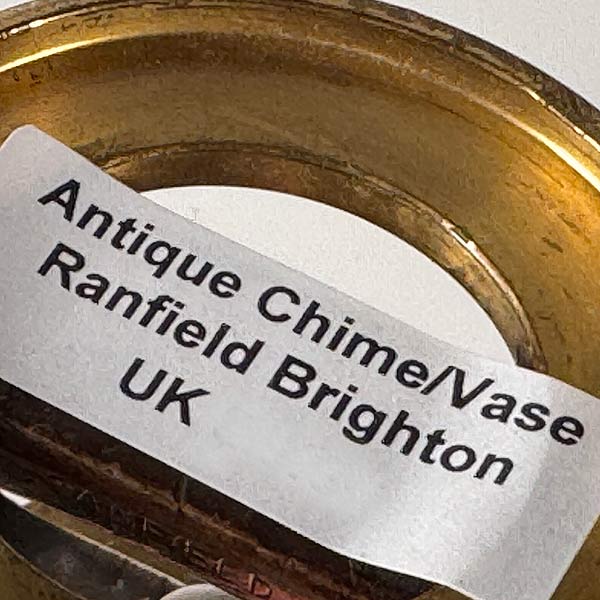 Antique English Brass Chime Vase Ranfield Brighton UK
